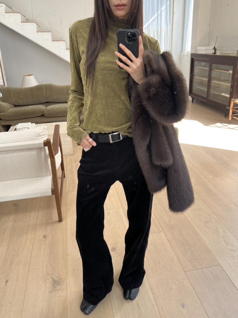 NOVUS東大門㊣直郵女裝新品休閑職業人氣推薦長袖T恤天鵝絨NOVUS長袖T恤