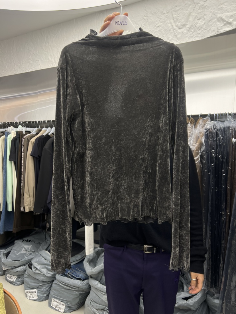 NOVUS東大門㊣直郵女裝新品休閑職業人氣推薦長袖T恤天鵝絨NOVUS長袖T恤圖色3