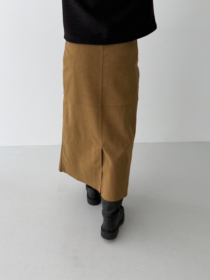 KARE/WEREPIECE韓國直郵㊣女裝新品職業推薦休閑長裙絨面革KARE/WEREPIECE長裙