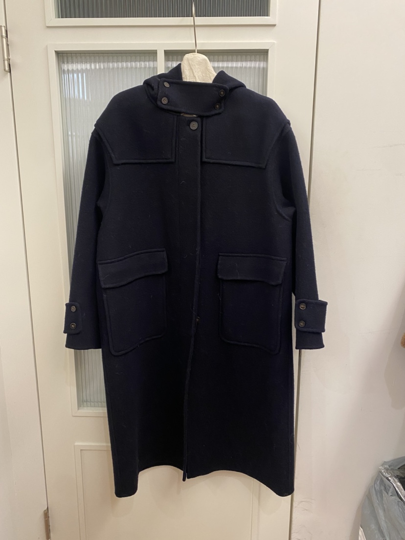 JADEMARKET韓國代購㊣女裝新品熱賣推薦真品中長款大衣口袋JADE MARKET中長款大衣圖色1