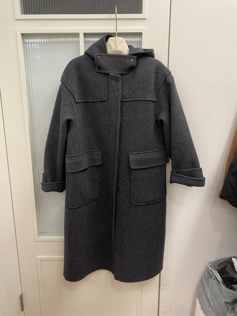 JADEMARKET韓國代購㊣女裝新品熱賣推薦真品中長款大衣口袋JADE MARKET中長款大衣圖色2