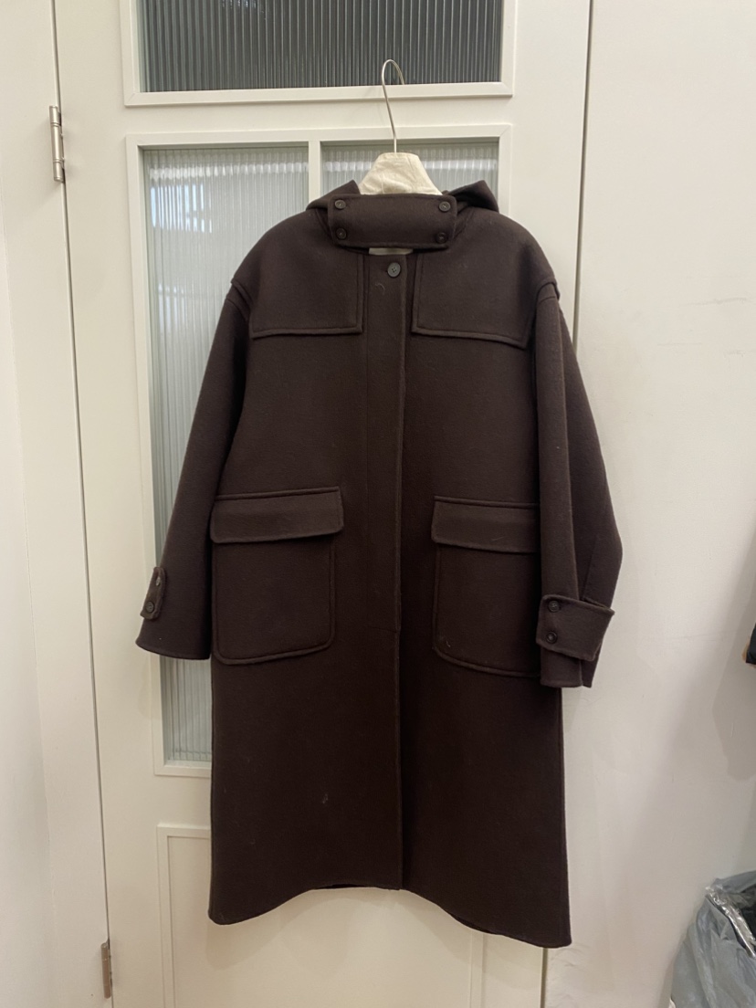 JADEMARKET韓國代購㊣女裝新品熱賣推薦真品中長款大衣口袋JADE MARKET中長款大衣圖色3