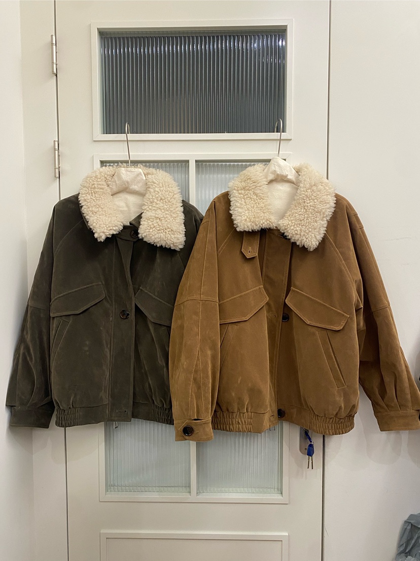 JADEMARKET東大門㊣代購女裝新款休閑時尚熱賣25秋冬夾克絨JADE MARKET夾克圖色1左一色