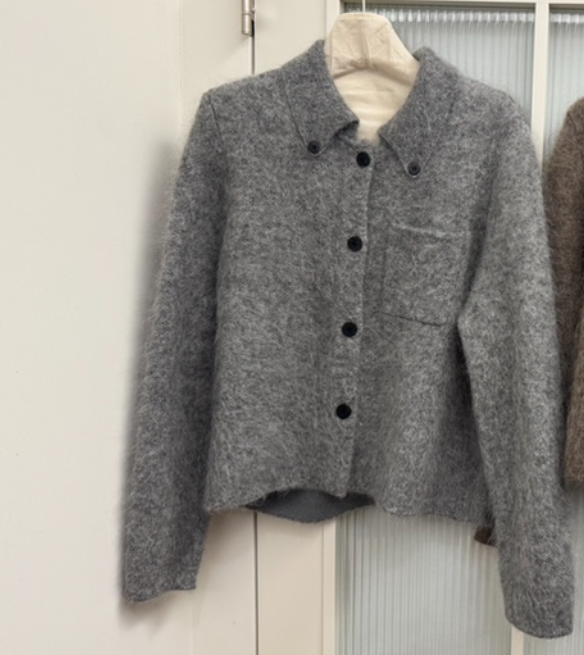 JADEMARKET東大門㊣實拍女士新品推薦時尚人氣25秋冬針織衫紐扣JADE MARKET針織衫圖色1