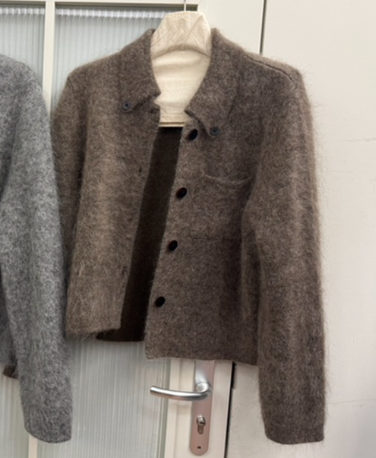 JADEMARKET東大門㊣實拍女士新品推薦時尚人氣25秋冬針織衫紐扣JADE MARKET針織衫圖色2