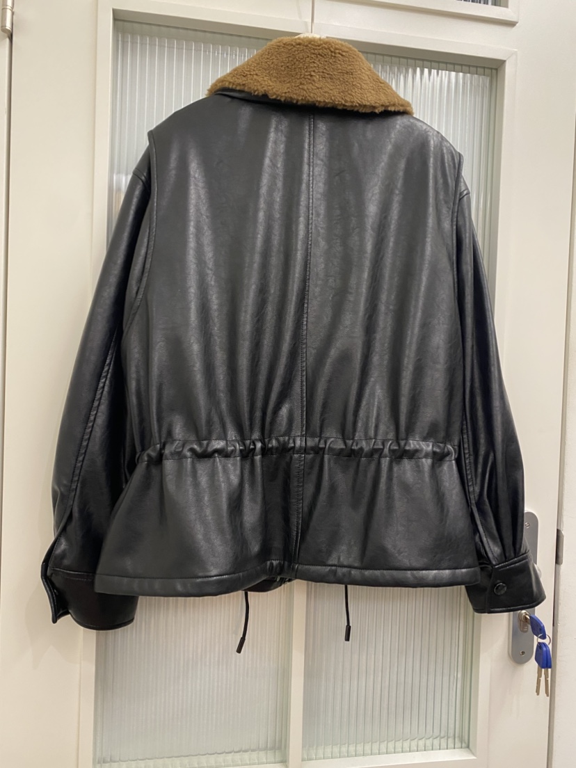 JADEMARKET韓國直郵㊣女裝新款時尚熱賣推薦25秋冬職業皮衣JADE MARKET皮衣