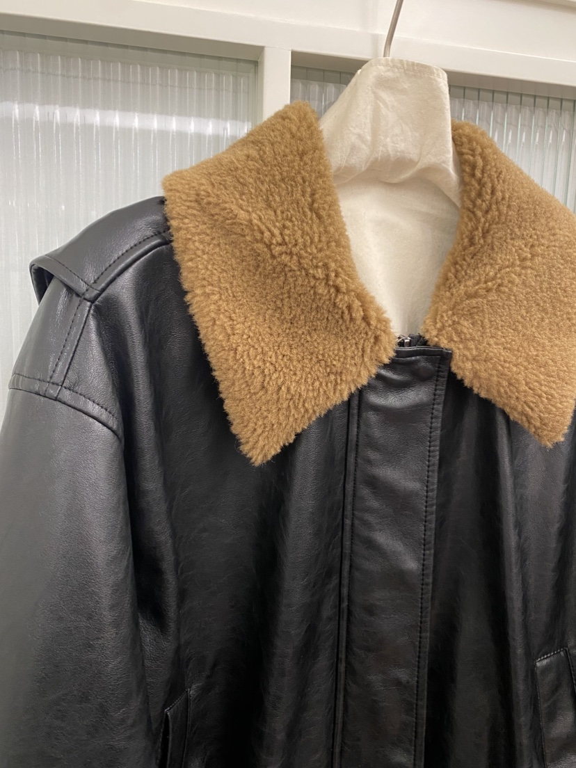 JADEMARKET韓國直郵㊣女裝新款時尚熱賣推薦25秋冬職業皮衣JADE MARKET皮衣