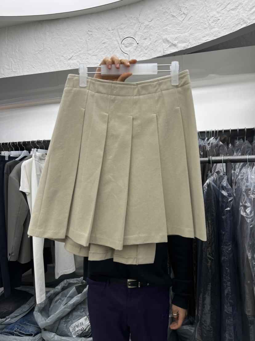 NOVUS東大門㊣直郵女士新品真品休閑半身裙中短裙裹身裙褶裥NOVUS半身裙/中短裙