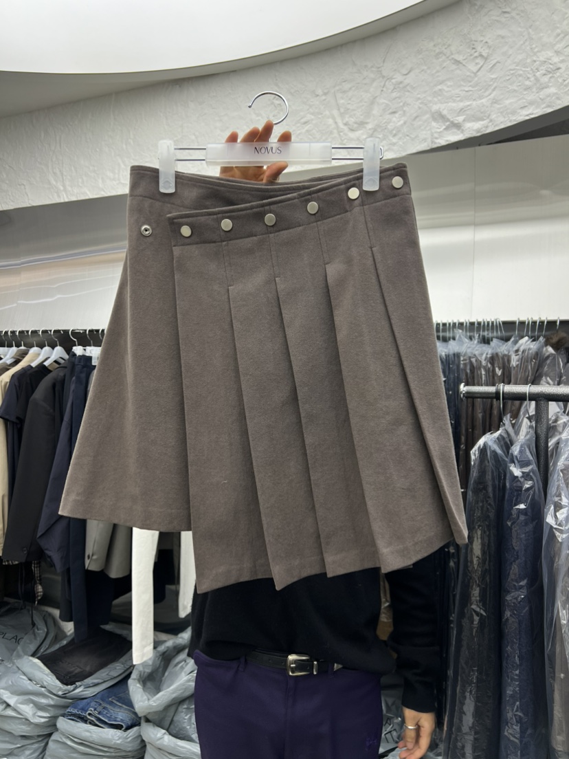 NOVUS東大門㊣直郵女士新品真品休閑半身裙中短裙裹身裙褶裥NOVUS半身裙/中短裙圖色2