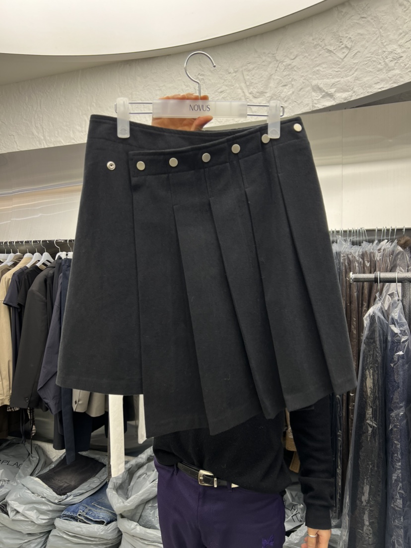 NOVUS東大門㊣直郵女士新品真品休閑半身裙中短裙裹身裙褶裥NOVUS半身裙/中短裙圖色3