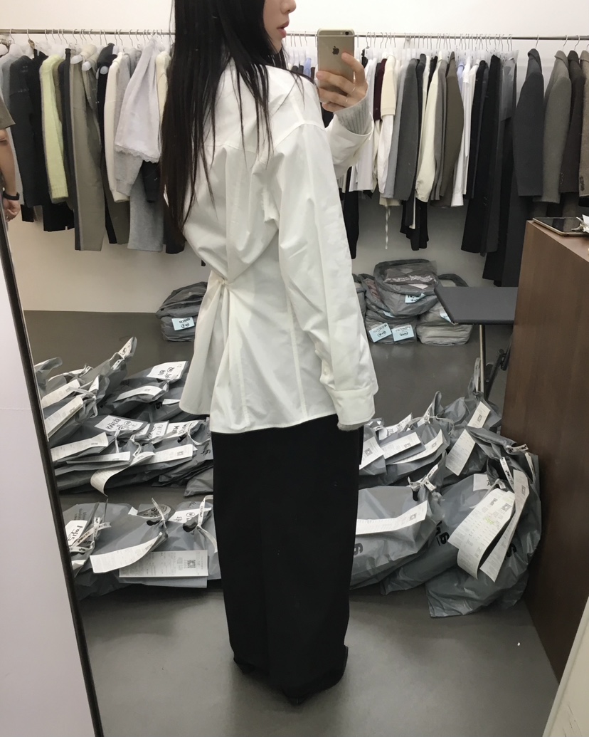 HEMP-P韓國直郵㊣女裝新款真品推薦人氣休閑時尚襯衫蕾絲衫hemp襯衫/蕾絲衫