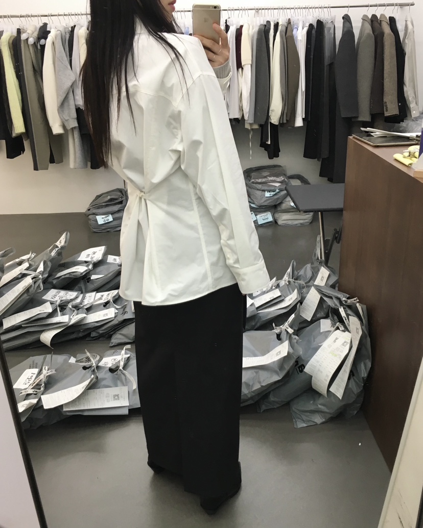 HEMP-P韓國直郵㊣女裝新款真品推薦人氣休閑時尚襯衫蕾絲衫hemp襯衫/蕾絲衫