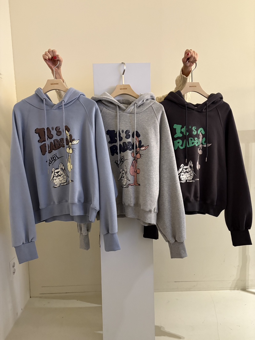 BALANCE東大門㊣直郵女裝新款休閑推薦熱賣25秋冬衛衣連帽衫加絨BALANCE衛衣