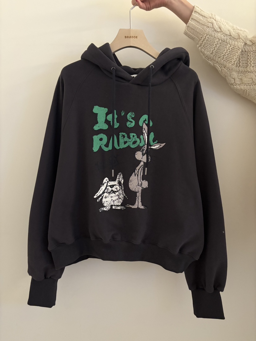 BALANCE東大門㊣直郵女裝新款休閑推薦熱賣25秋冬衛衣連帽衫加絨BALANCE衛衣圖色3