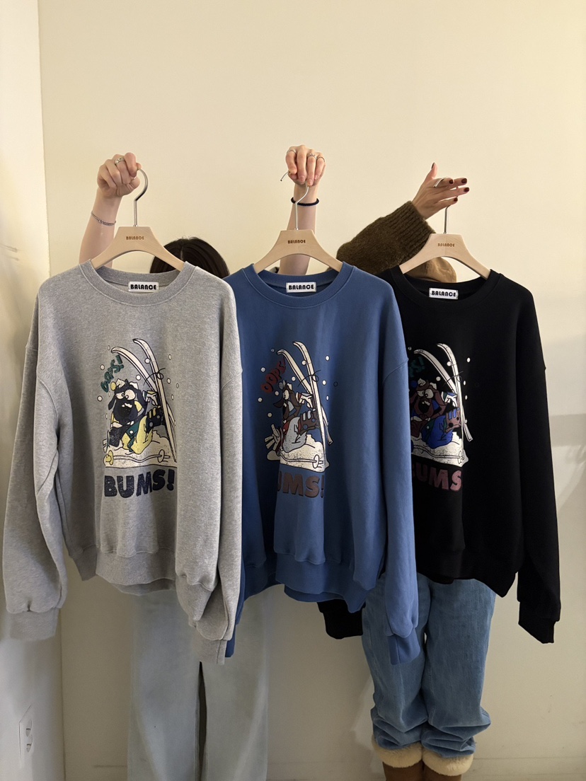 BALANCE東大門㊣實拍女裝新款休閑25秋冬職業時尚真品衛衣加絨BALANCE衛衣