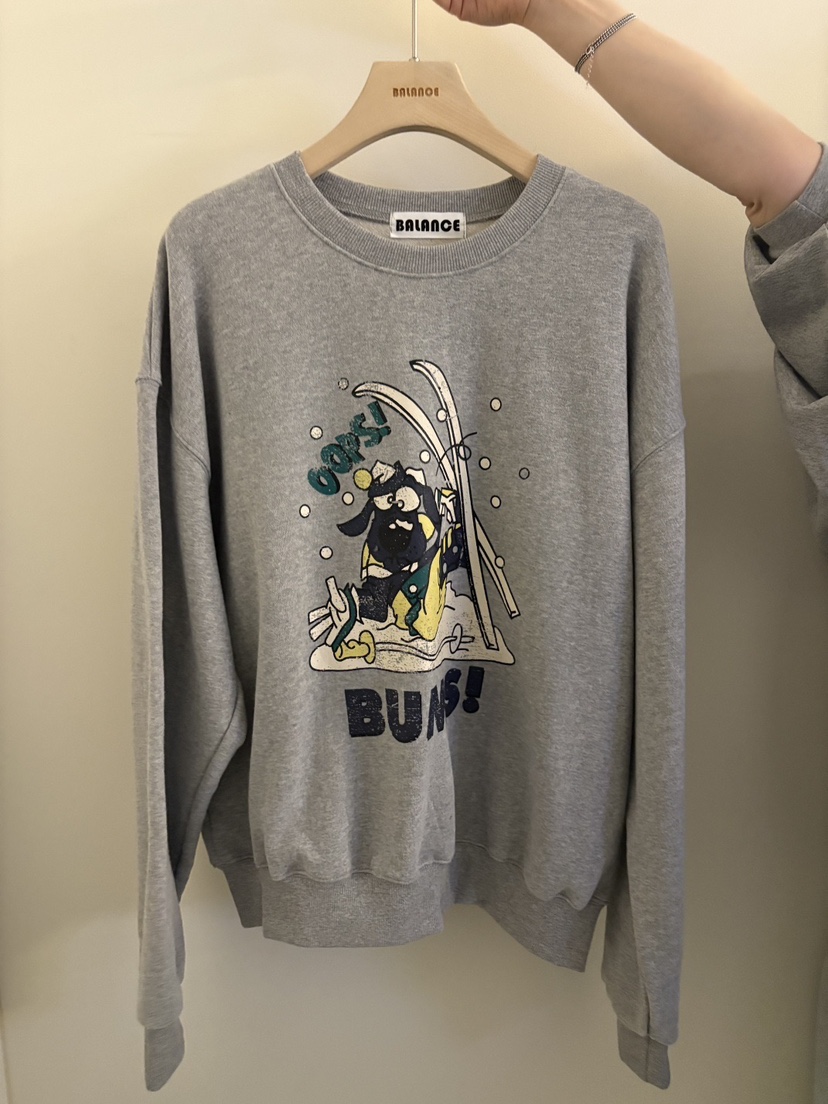 BALANCE東大門㊣實拍女裝新款休閑25秋冬職業時尚真品衛衣加絨BALANCE衛衣圖色1