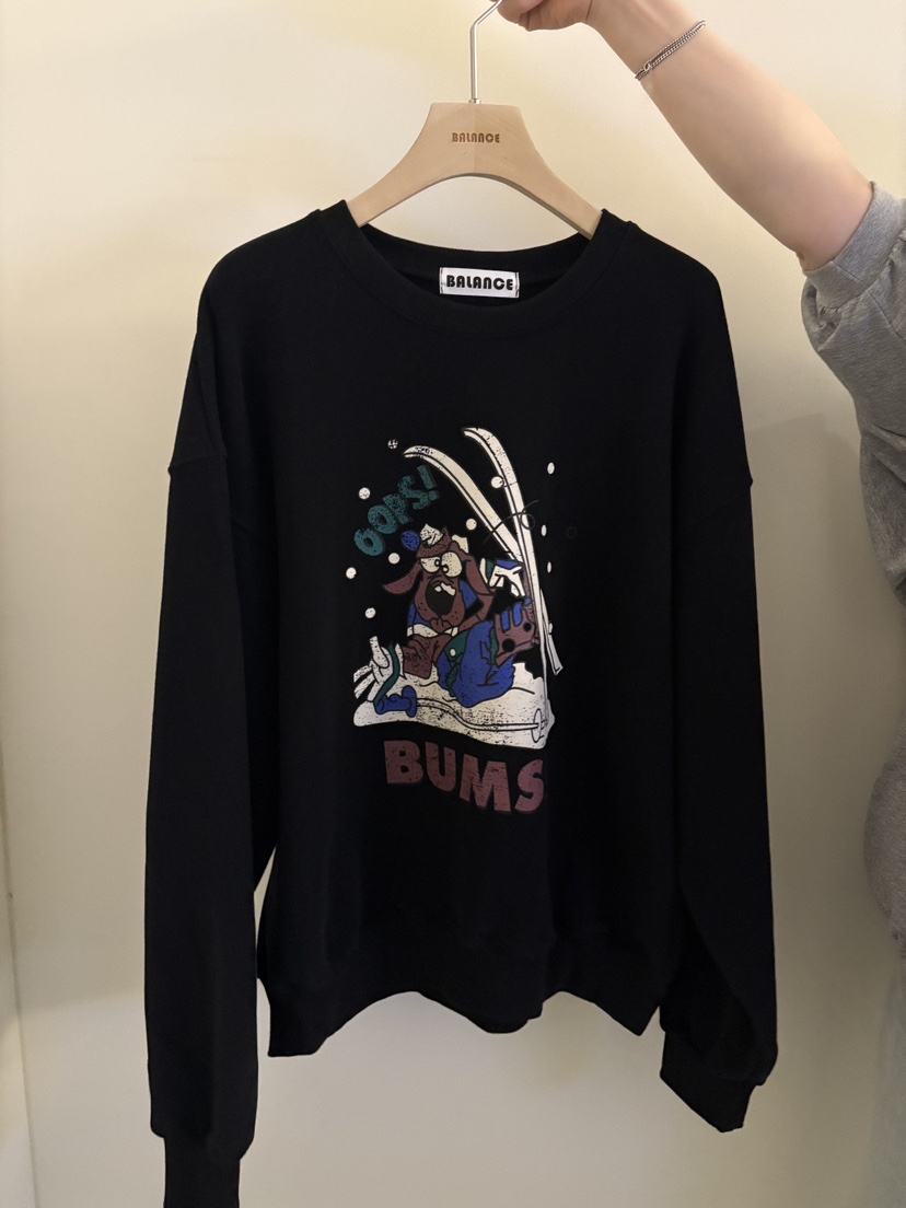 BALANCE東大門㊣實拍女裝新款休閑25秋冬職業時尚真品衛衣加絨BALANCE衛衣圖色3