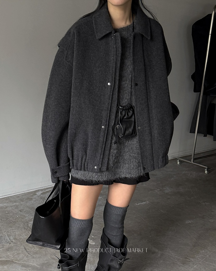 JADEMARKET東大門㊣實拍女裝新品職業25秋冬人氣熱賣推薦夾克JADE MARKET夾克圖色3