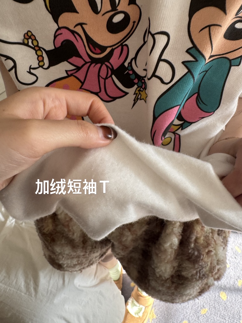 DE LINE東大門㊣實拍女裝新款25秋冬休閑時尚職業人氣T恤加絨DE LINET恤