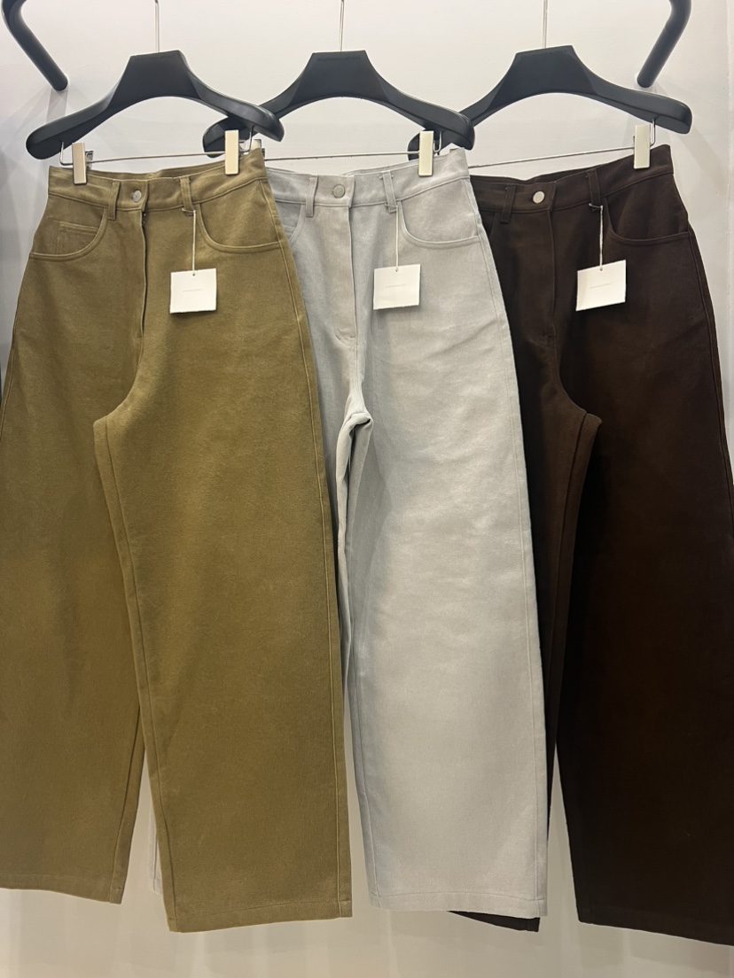 MUSHROOM EFFECT東大門㊣實拍女士新品職業25秋冬熱賣休閑褲MUSHROOM EFFECT休閑褲圖色3左三色