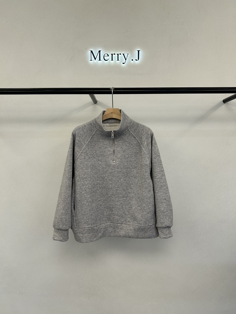 MERRY-J東大門㊣實拍女士新款時尚熱賣人氣推薦休閑衛衣拉鏈MERRY-J衛衣圖色1