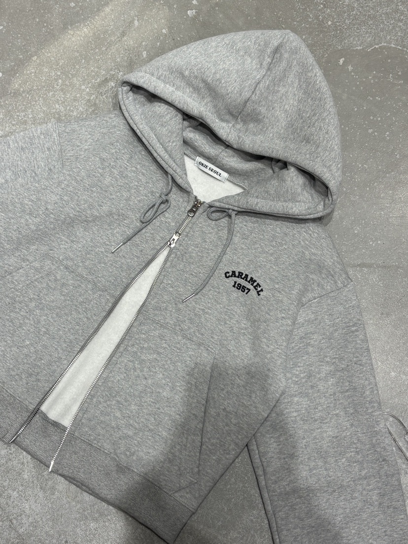 OKIE韓國代購㊣女士新品真品25秋冬推薦人氣夾克連帽衫加絨OKIE夾克