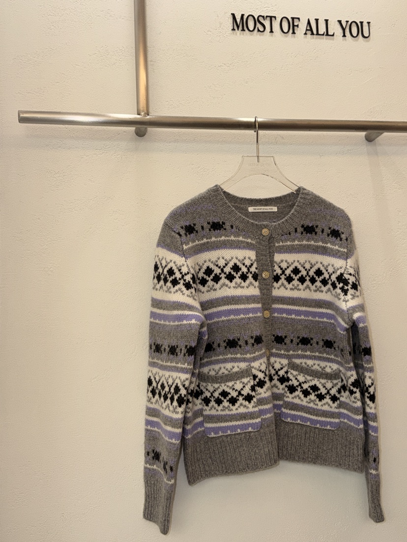 MOST OF ALL U東大門㊣代購女士新品熱賣休閑人氣針織衫MOST OF ALL U針織衫圖色1
