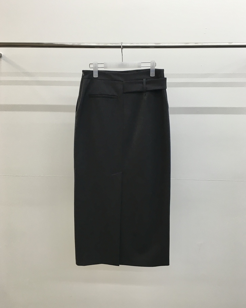 HEMP-P韓國直郵㊣女士新品真品人氣25秋冬休閑職業長裙含腰帶hemp長裙