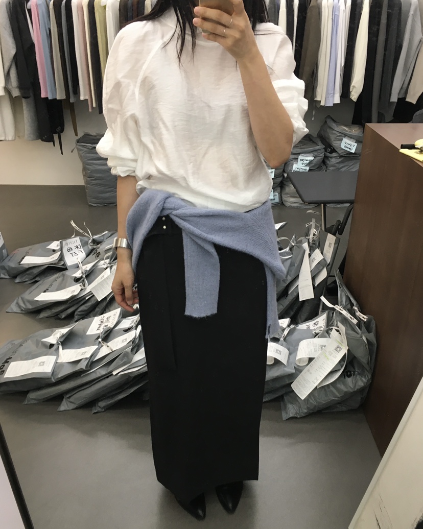 HEMP-P韓國直郵㊣女士新品真品人氣25秋冬休閑職業長裙含腰帶hemp長裙