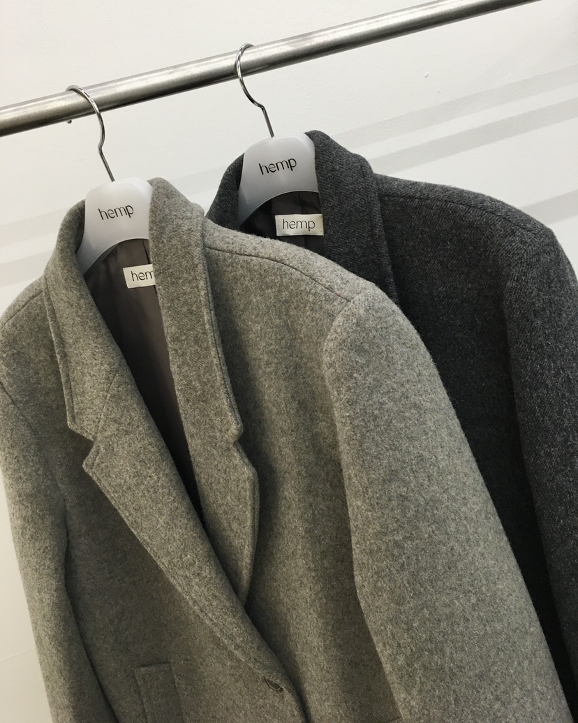 HEMP-P東大門㊣實拍女士新款推薦真品25秋冬人氣中長款大衣hemp中長款大衣