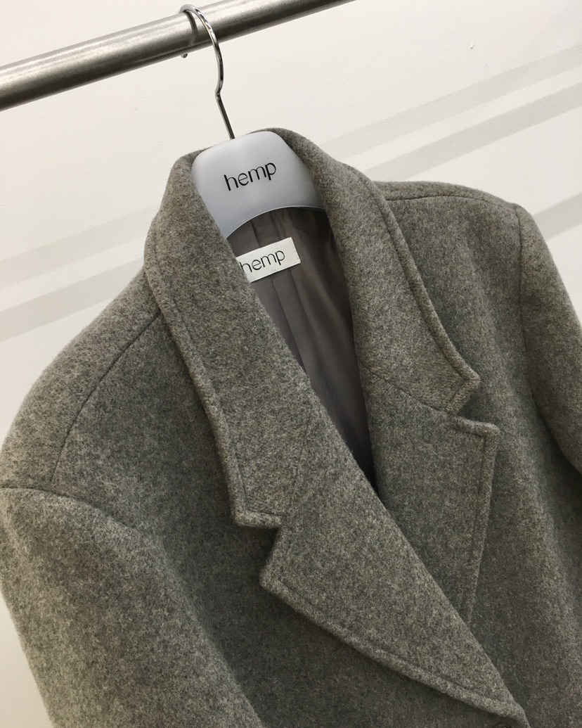 HEMP-P東大門㊣實拍女士新款推薦真品25秋冬人氣中長款大衣hemp中長款大衣