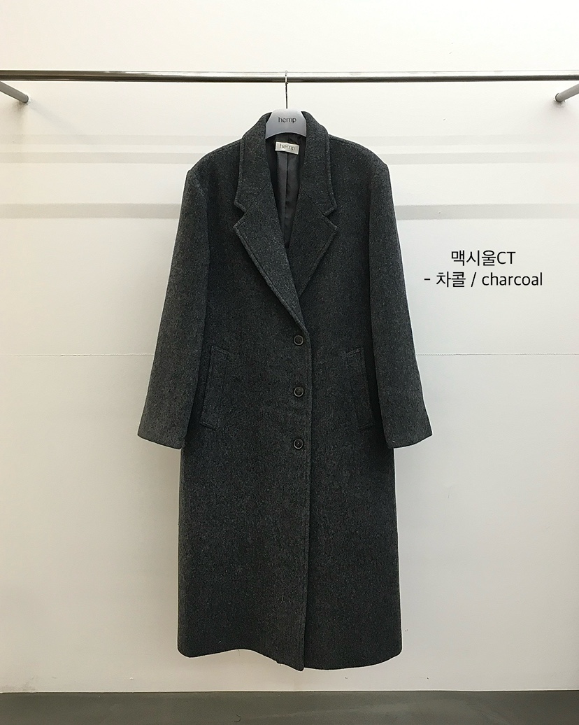 HEMP-P東大門㊣實拍女士新款推薦真品25秋冬人氣中長款大衣hemp中長款大衣圖色2