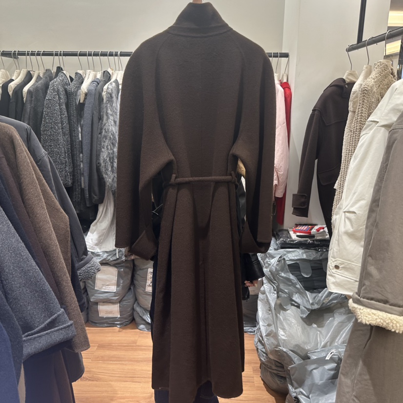 JADEMARKET東大門㊣代購女士新款休閑推薦中長款大衣含腰帶JADE MARKET中長款大衣