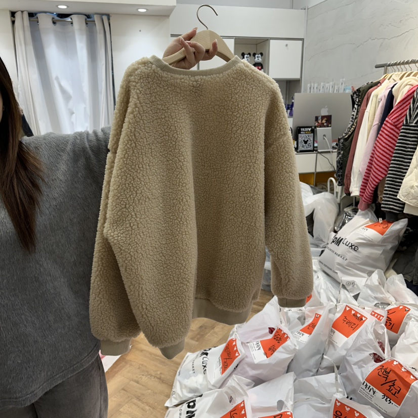 DE LINE韓國直郵㊣女士新品時尚人氣職業休閑真品熱賣衛衣DE LINE衛衣