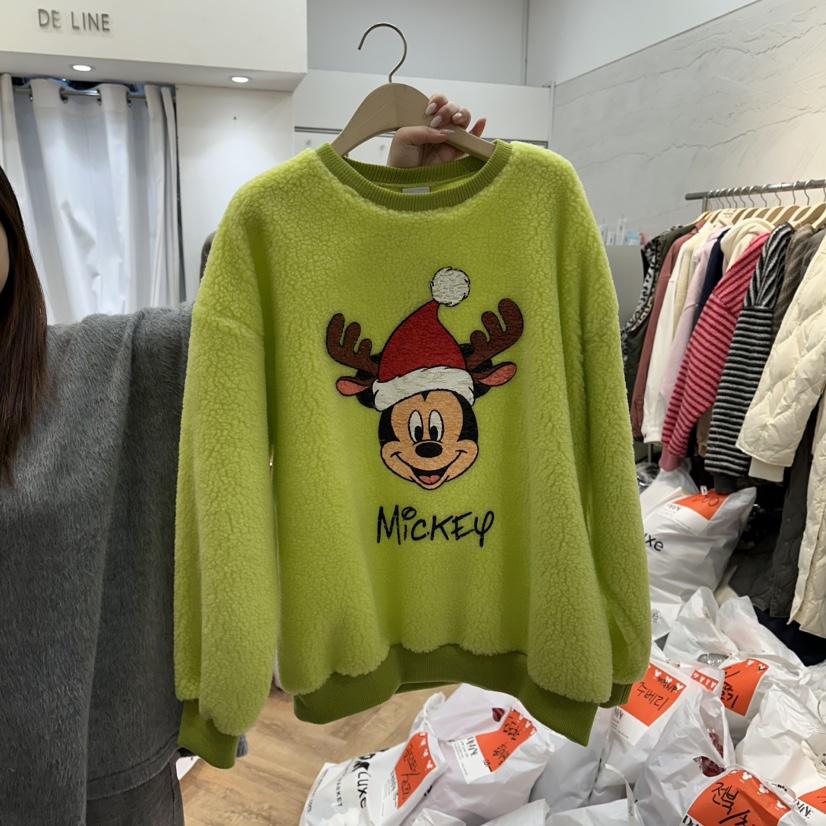 DE LINE韓國直郵㊣女士新品時尚人氣職業休閑真品熱賣衛衣DE LINE衛衣圖色2