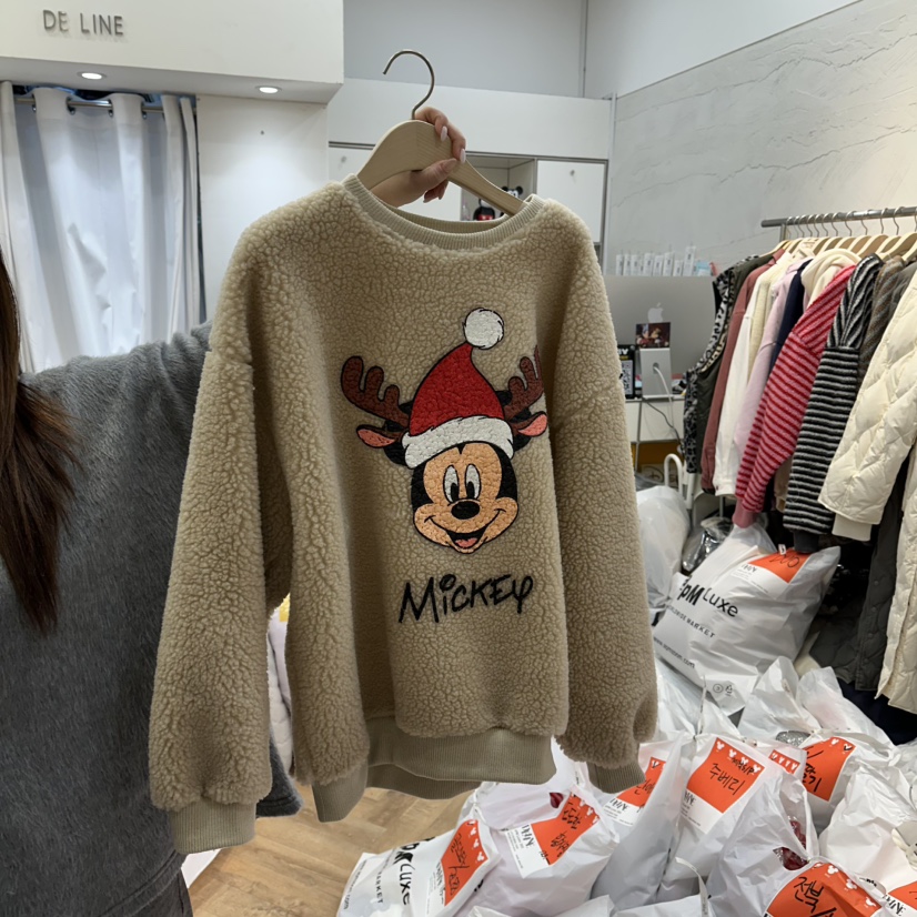 DE LINE韓國直郵㊣女士新品時尚人氣職業休閑真品熱賣衛衣DE LINE衛衣圖色4