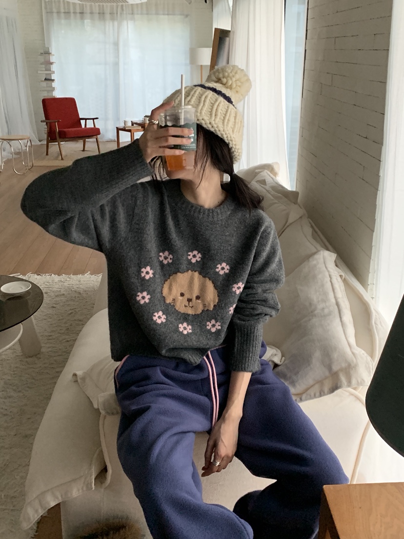 MORE THAN-P韓國代購㊣女裝新款人氣休閑時尚推薦職業針織衫MORE THAN針織衫