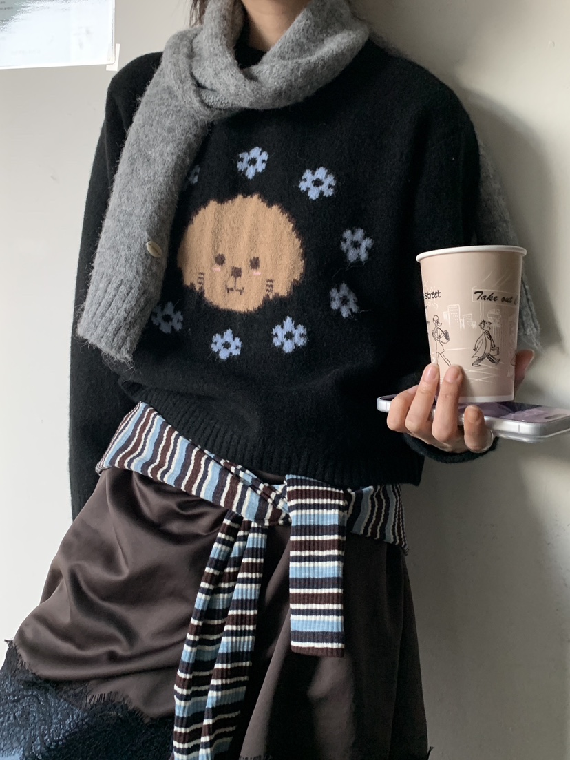 MORE THAN-P韓國代購㊣女裝新款人氣休閑時尚推薦職業針織衫MORE THAN針織衫