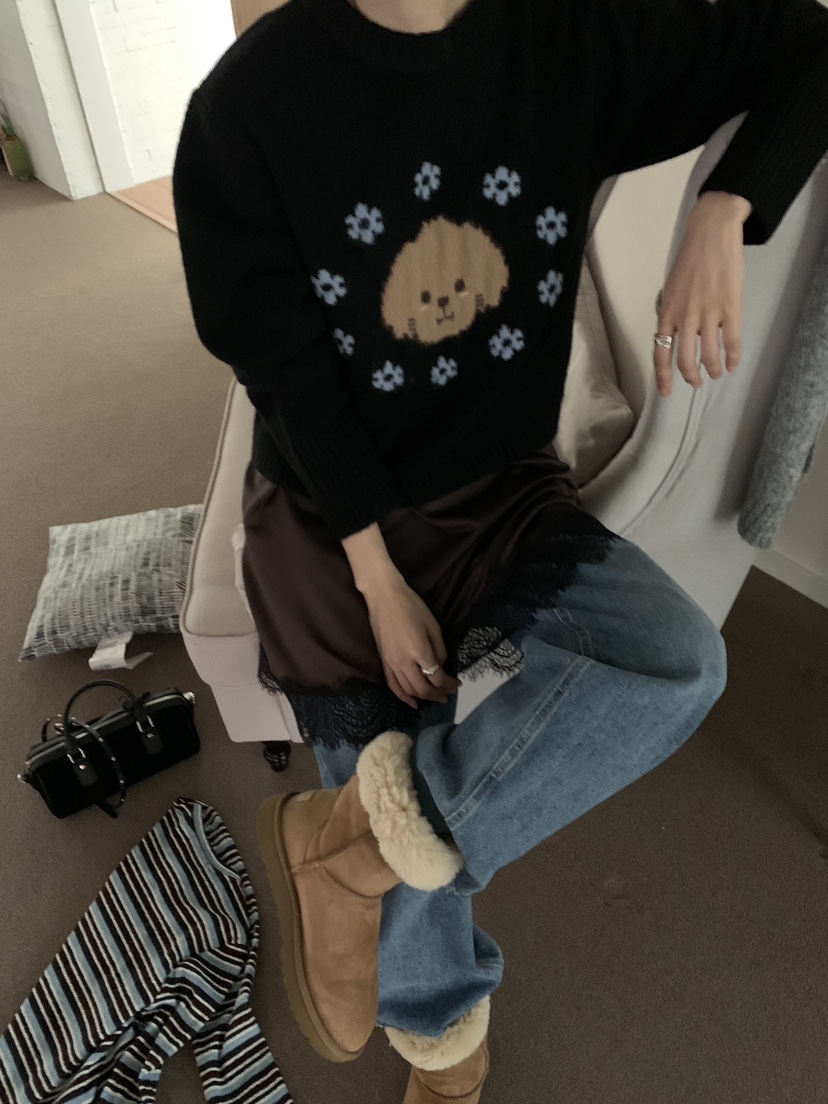 MORE THAN-P韓國代購㊣女裝新款人氣休閑時尚推薦職業針織衫MORE THAN針織衫