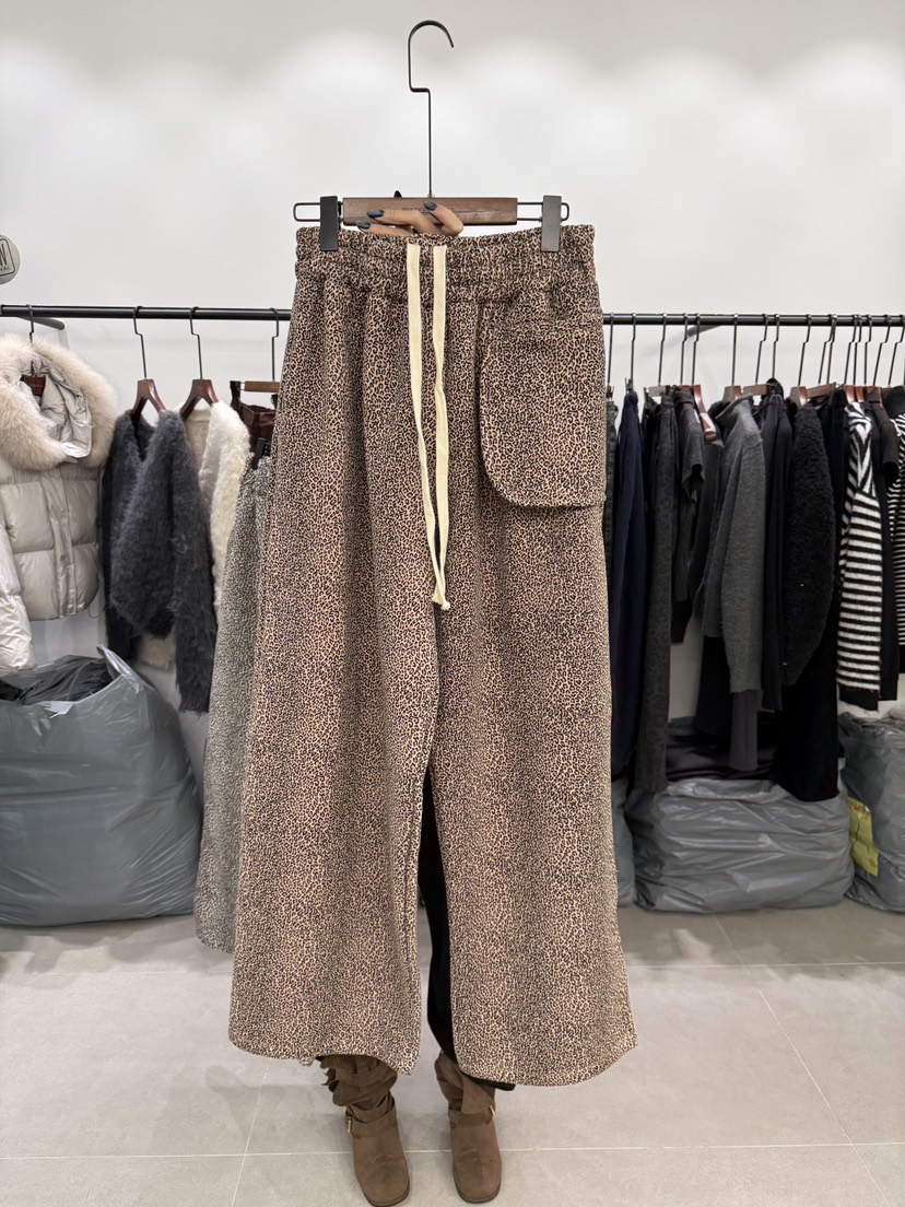 WATERMELON韓國直郵㊣女裝新品職業熱賣休閑人氣休閑褲加絨WATER MELON休閑褲圖色2