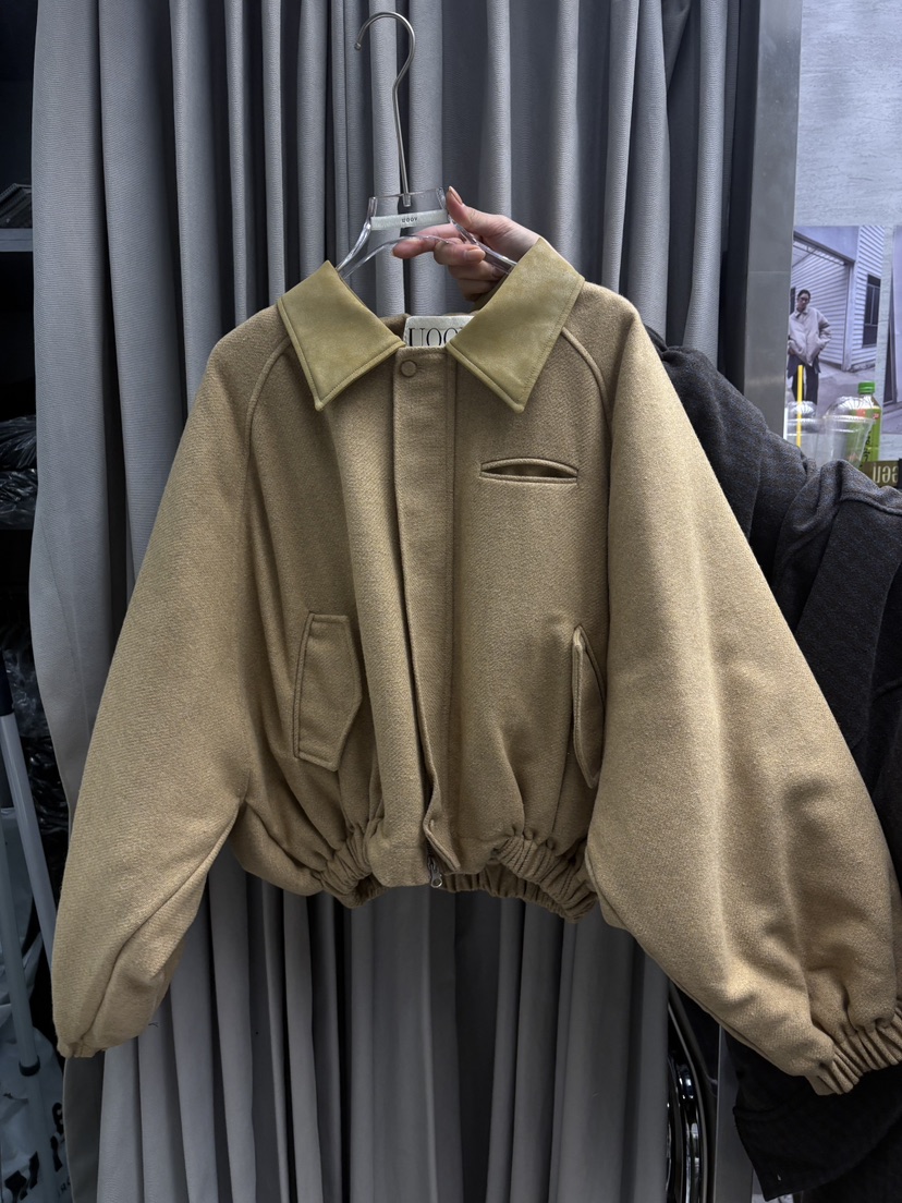 UOOV韓國直郵㊣女士新品休閑職業時尚推薦25秋冬真品夾克復古UOOV夾克圖色2