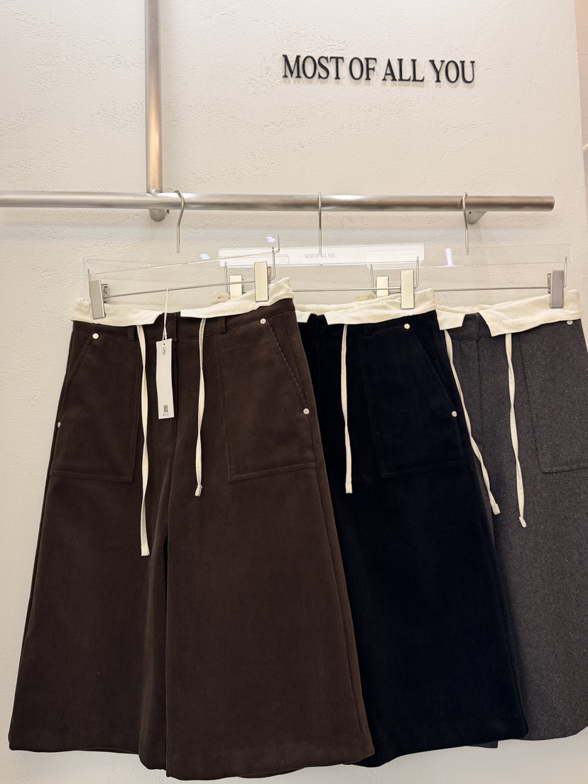 MOST OF ALL U東大門㊣實拍女士新款職業推薦25秋冬短褲羊毛MOST OF ALL U短褲