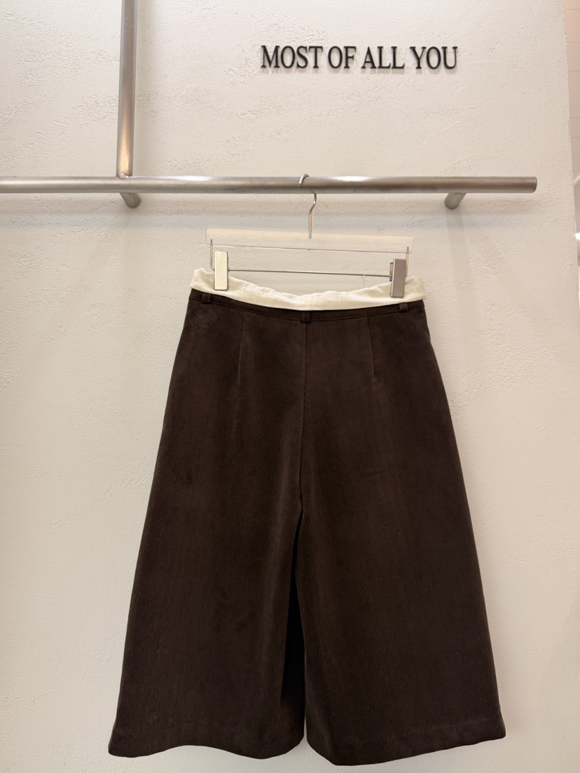 MOST OF ALL U東大門㊣實拍女士新款職業推薦25秋冬短褲羊毛MOST OF ALL U短褲