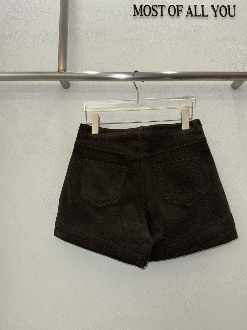 MOST OF ALL U韓國直郵㊣女裝新品推薦時尚休閑25秋冬短褲MOST OF ALL U短褲