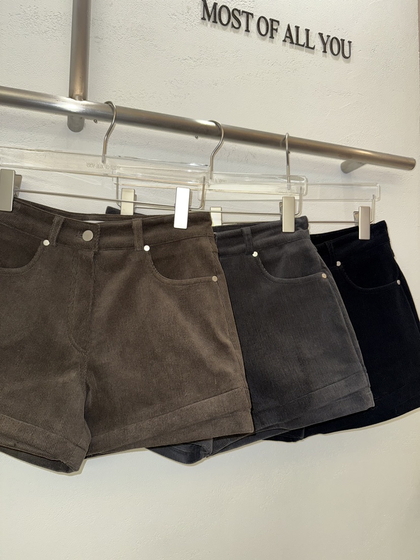 MOST OF ALL U韓國直郵㊣女裝新品推薦時尚休閑25秋冬短褲MOST OF ALL U短褲
