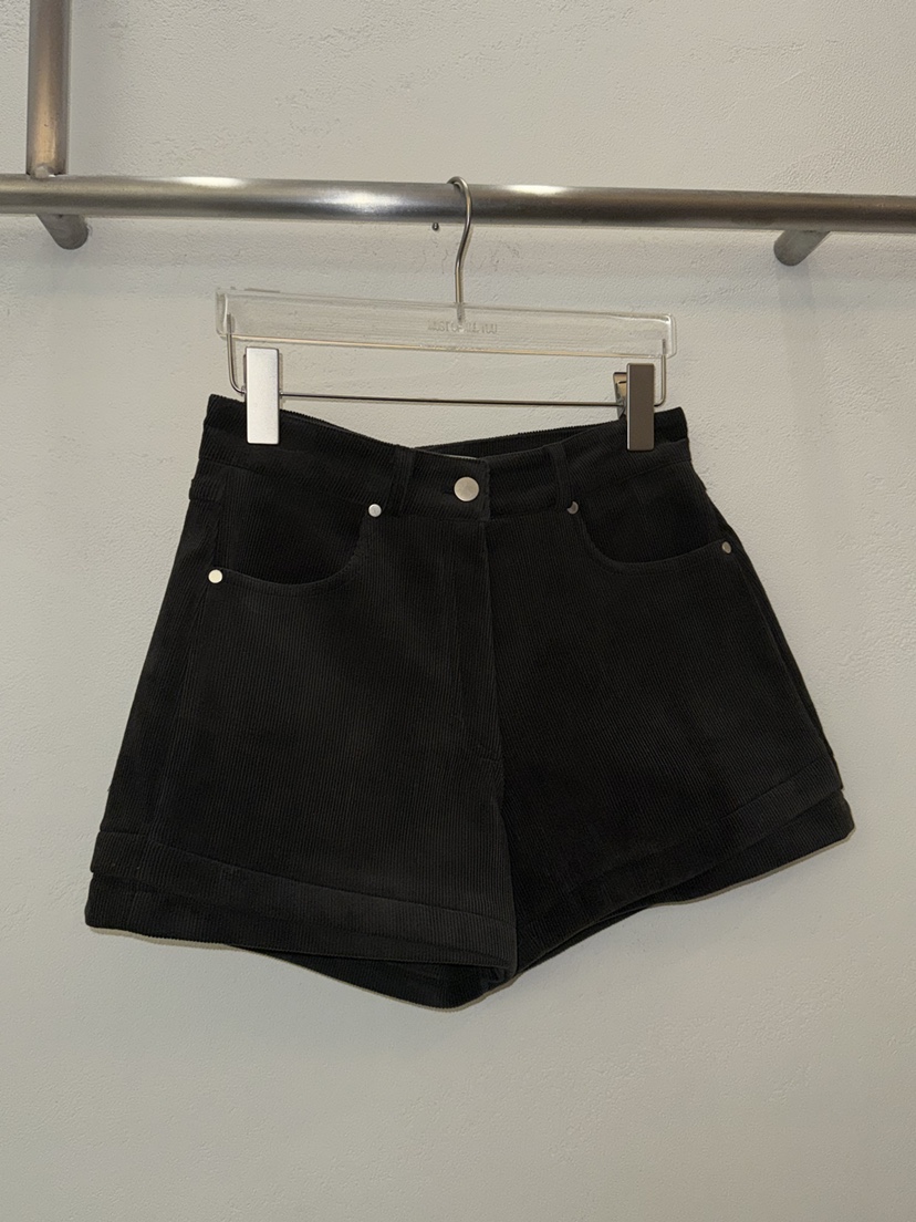 MOST OF ALL U韓國直郵㊣女裝新品推薦時尚休閑25秋冬短褲MOST OF ALL U短褲圖色1墨色