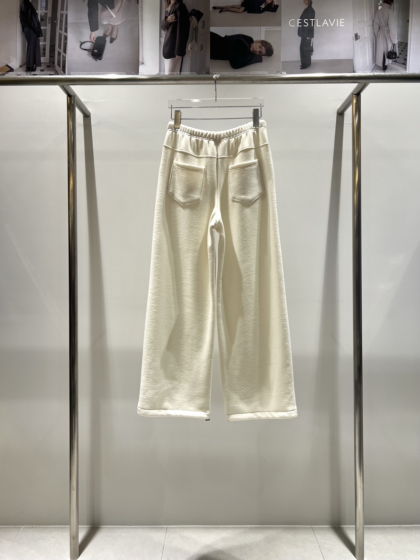 CESTLAVIE東大門㊣直郵女裝新品休閑推薦真品休閑褲加絨抓絨CESTLAVIE休閑褲