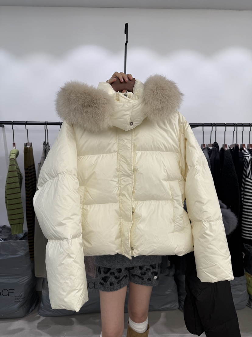 WATERMELON東大門㊣直郵女士新品休閑短款羽絨服狐貍填充鴨絨WATER MELON短款羽絨服圖色1