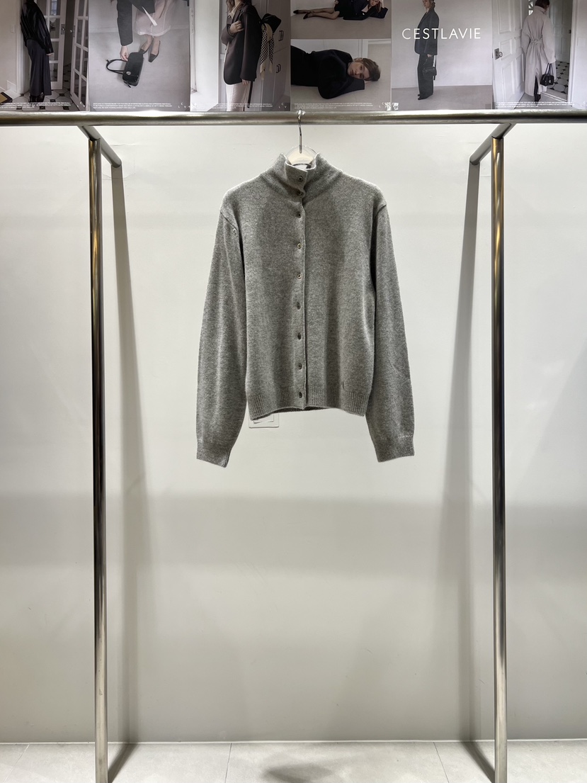 CESTLAVIE東大門㊣代購女裝新品時尚人氣熱賣針織衫高領開衫CESTLAVIE針織衫圖色1