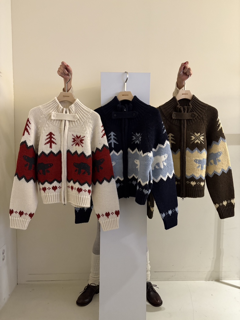 BALANCE東大門㊣直郵女士新品推薦人氣真品時尚25秋冬針織衫拉鏈BALANCE針織衫